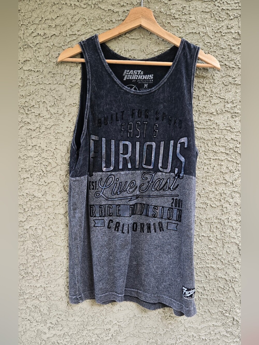 Fast & Furious By Affliction  Graphic Tank Top - Black & Gray